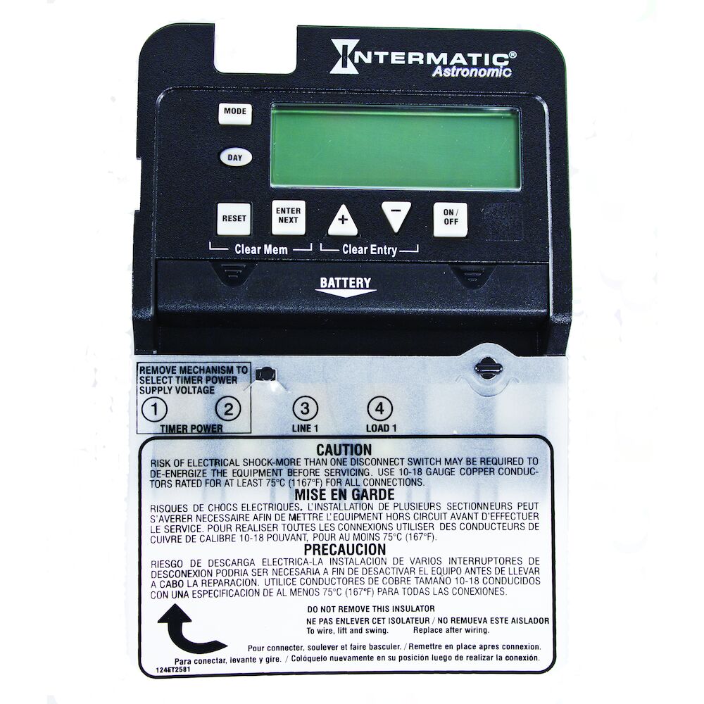 Astronomic 7-Day 1-Circuit Electronic Control, Mechanism Only, 120-277 VAC, SPST