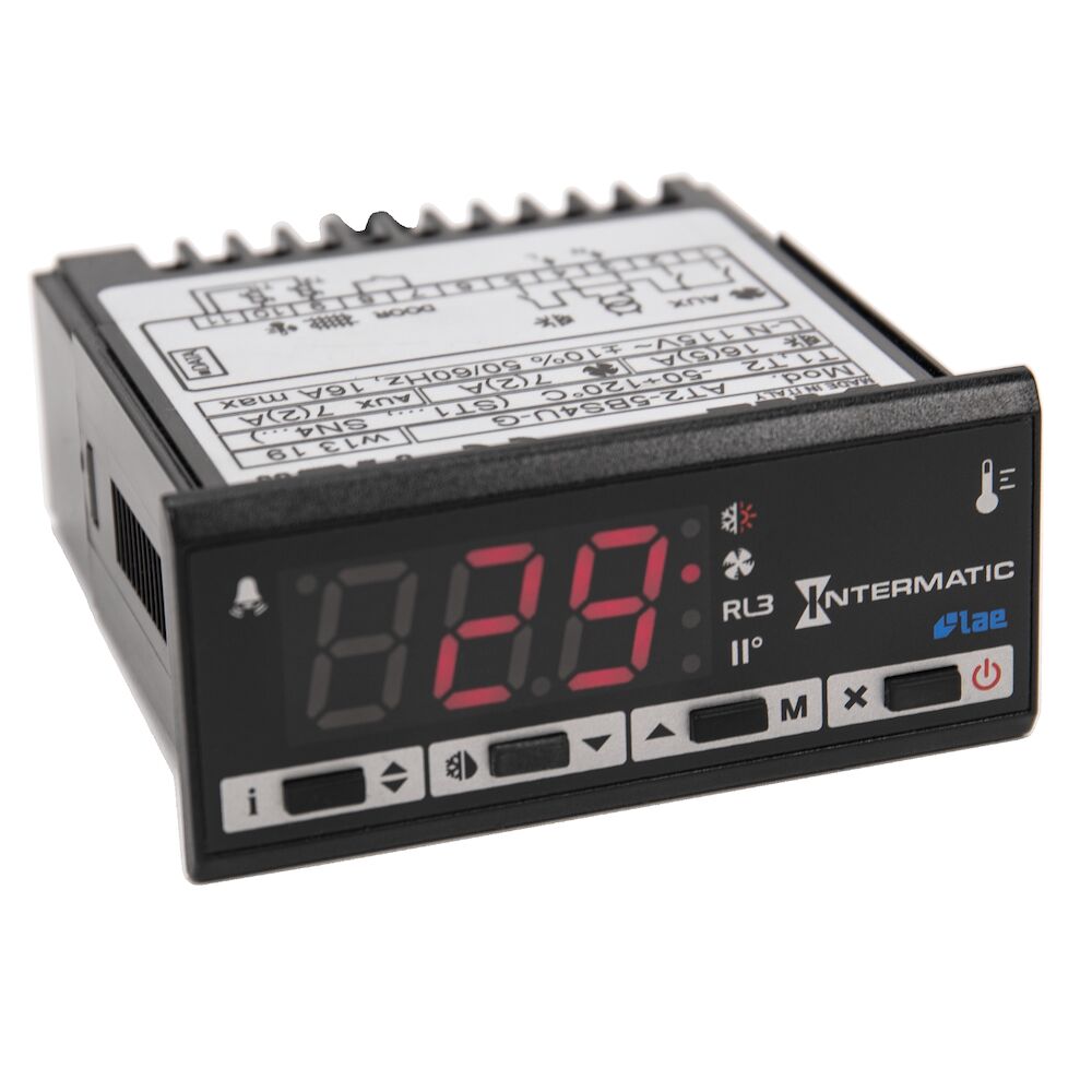 Refrigeration Controller, 2 NTC/PTC Sensors, 1 Digital Input, 115 VAC, Screw Terminals, RS485