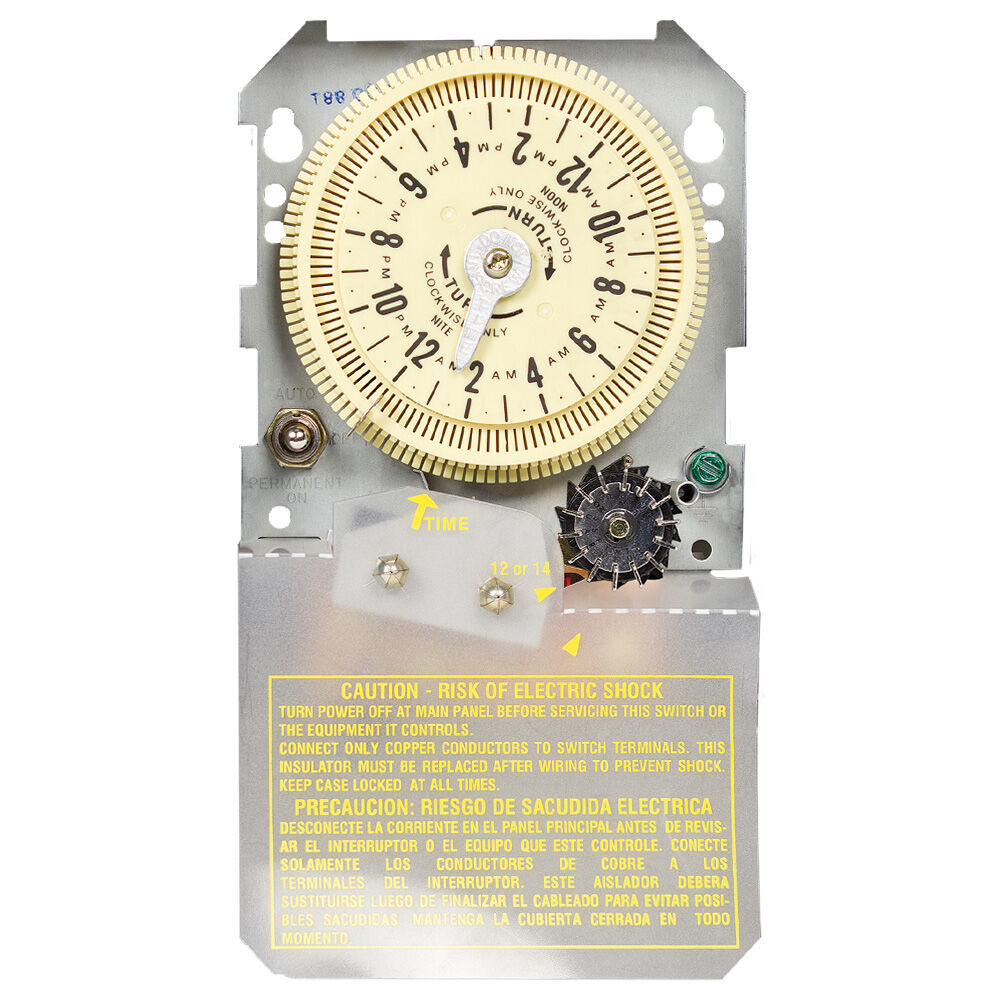 Sprinkler/Irrigation Time Switch with 14-Day Skipper - Mechanism Only